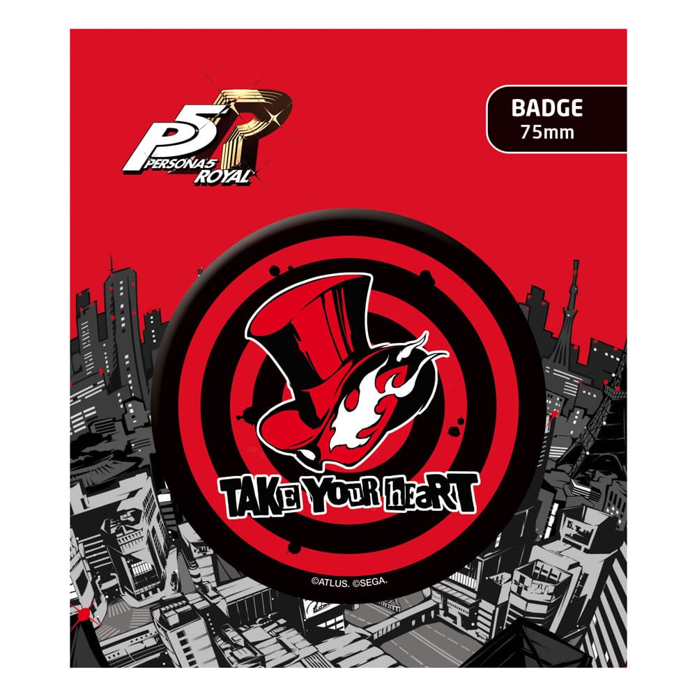 SU ORDINAZIONE Persona 5 Royal Pin Badge Take your Heart