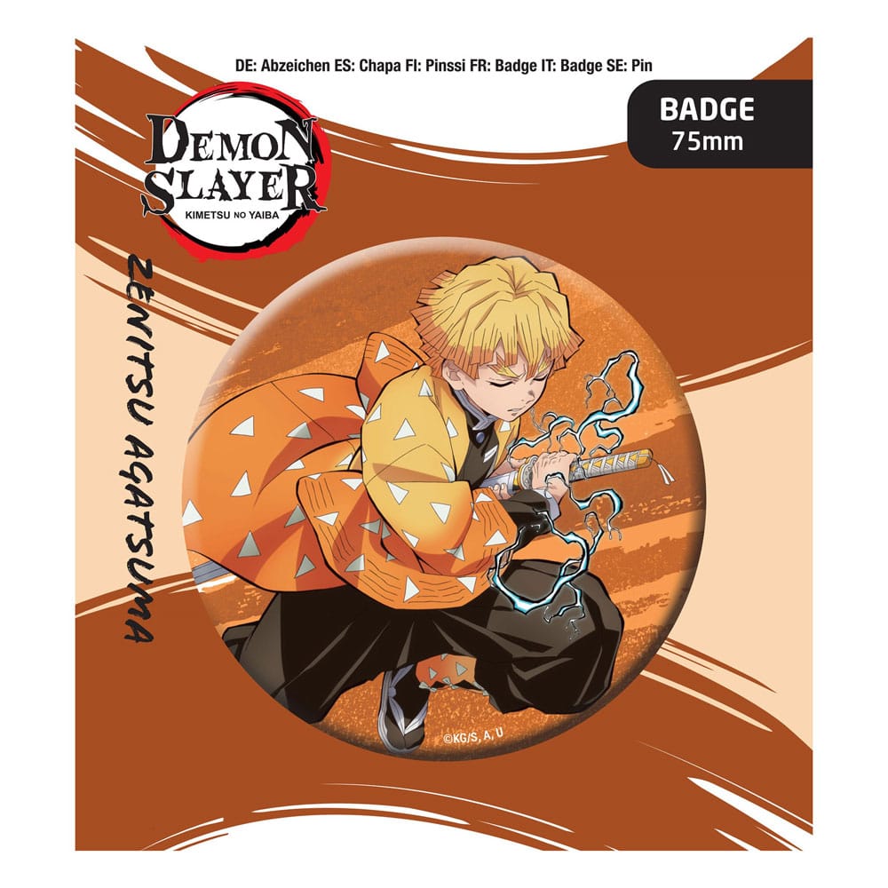 SU ORDINAZIONE Demon Slayer: Kimetsu no Yaiba Pin Badge Zenitsu Agatsuma