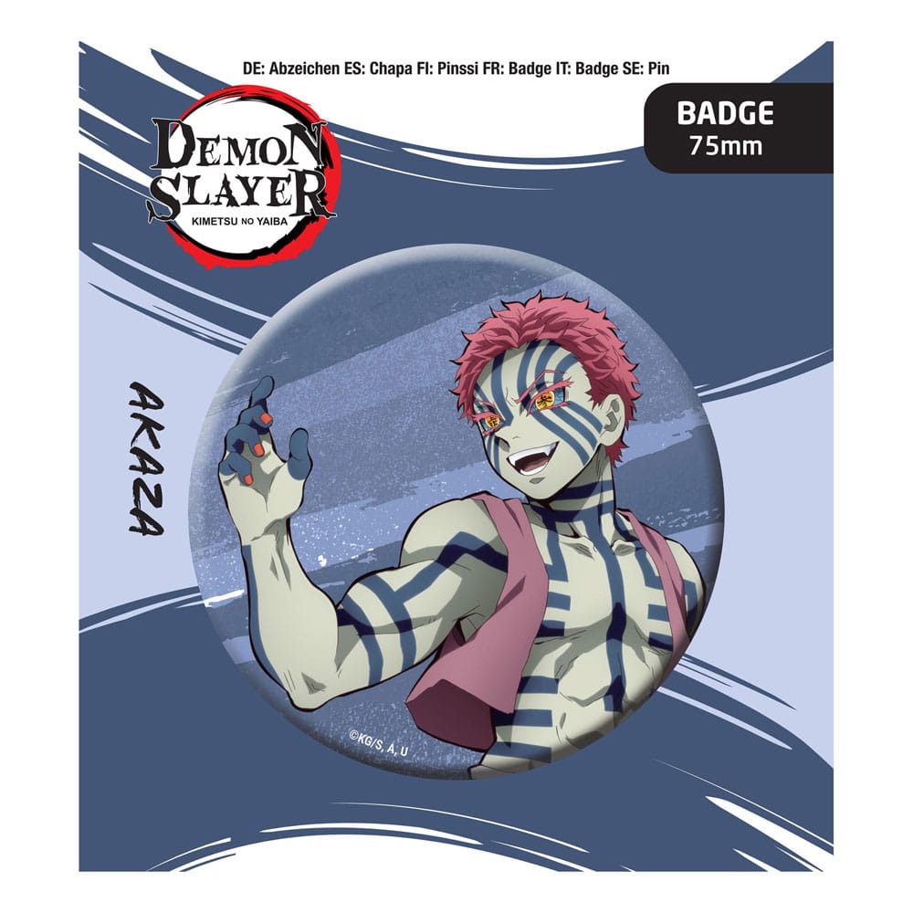 SU ORDINAZIONE Demon Slayer: Kimetsu no Yaiba Pin Badge Akaza