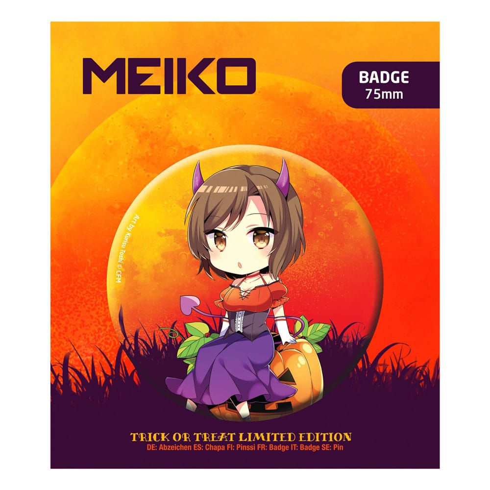 MADE TO ORDER Hatsune Miku Pin Badge Halloween Limited Edition Meiko