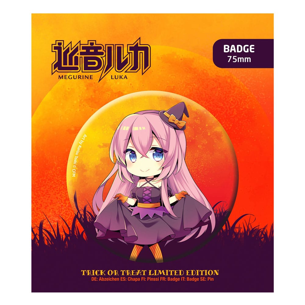MADE TO ORDER Hatsune Miku Pin Badge Halloween Limited Edition Megurine Luka *SPECIAL PRICE* SOLD OUT