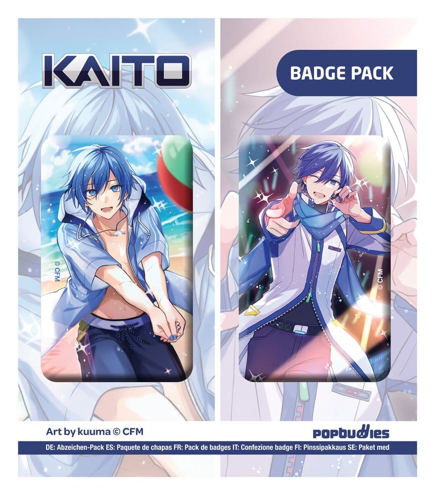 SU ORDINAZIONE Vocaloid Button 2-Pack Kaito (Art by kuuma)
