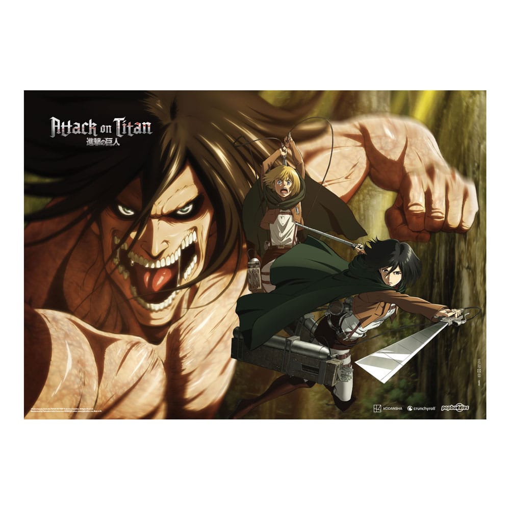 SU ORDINAZIONE Attack On Titan Fabric Poster Attack Titan 84 x 118 cm *PREZZO SPECIALE*