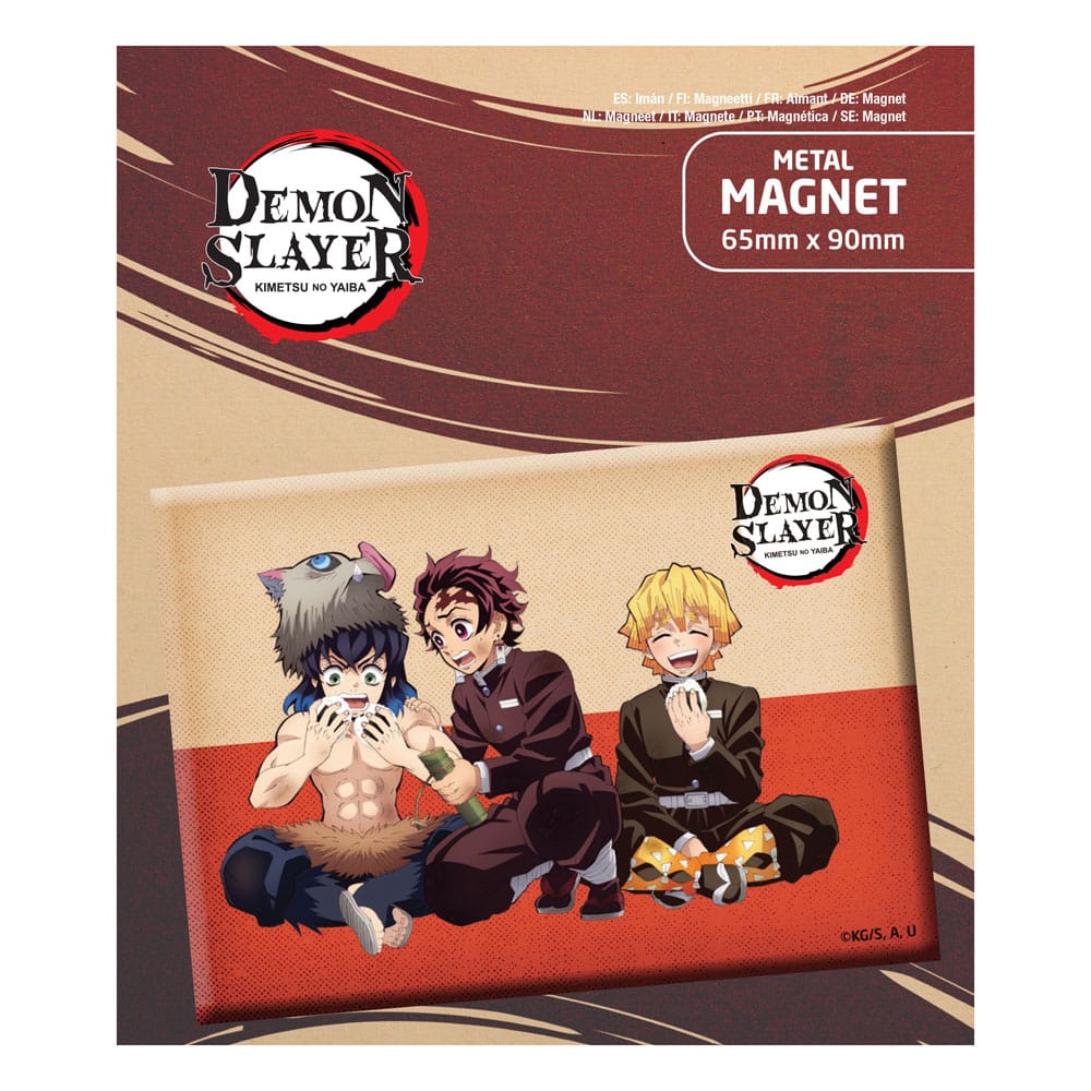 SU ORDINAZIONE Demon Slayer: Kimetsu no Yaiba Fridge Magnet Tanjiro & Zenitsu