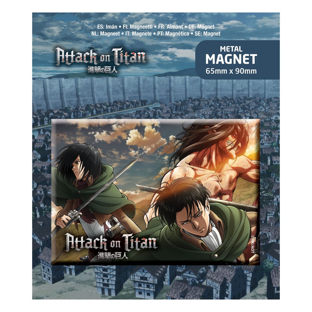 MADE TO ORDER Attack on Titan Fridge Magnet Trio