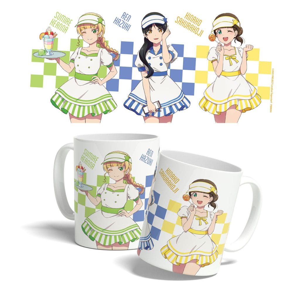 SU ORDINAZIONE Love Live! Superstar!! Mug American Diner Sumire, Ren, Kinako 325 ml *PREZZO SPECIALE* ESAURITO