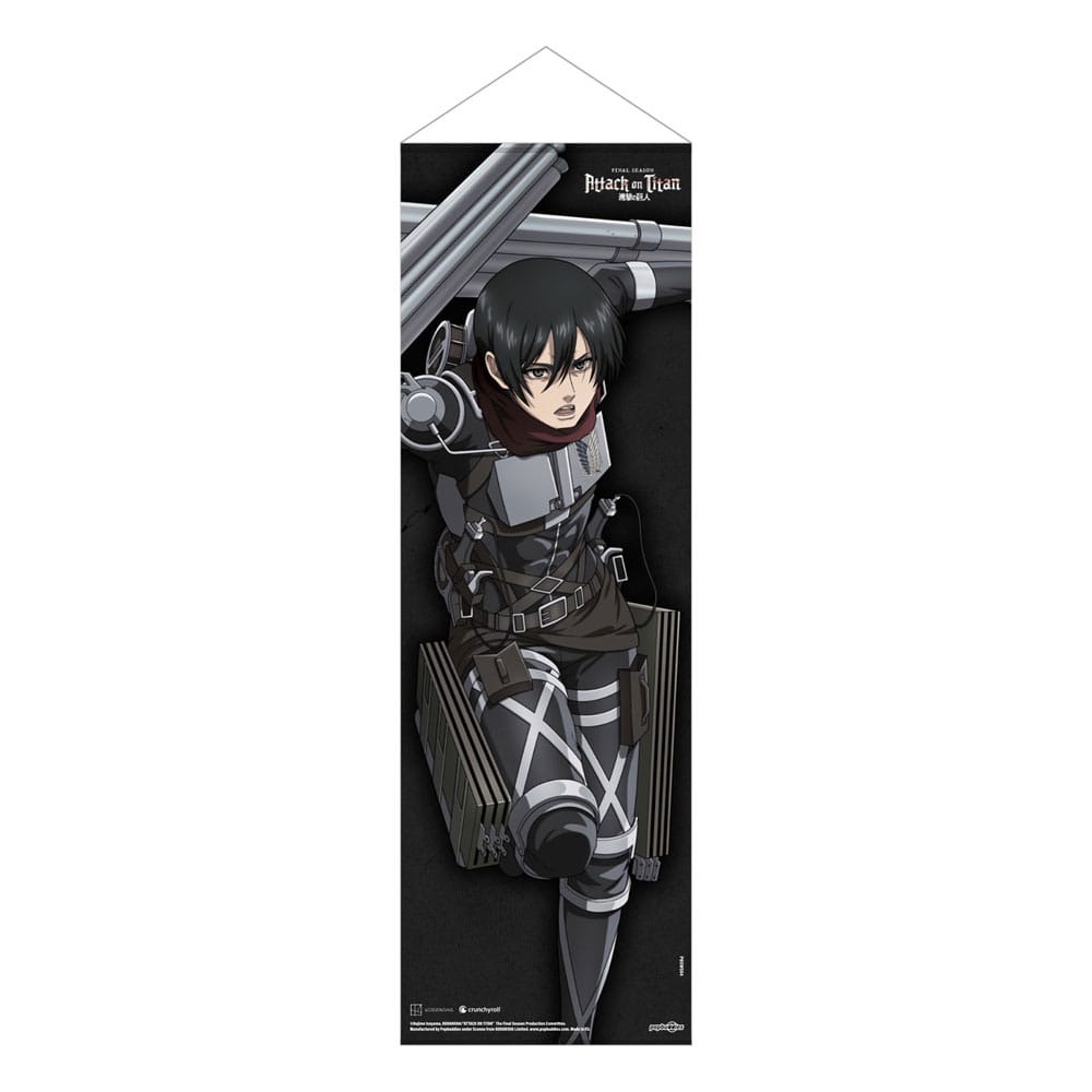 SU ORDINAZIONE Attack on Titan: The Final Season Slim Wallscroll Mikasa Ackermann 30 x 90 cm *PREZZO SPECIALE*