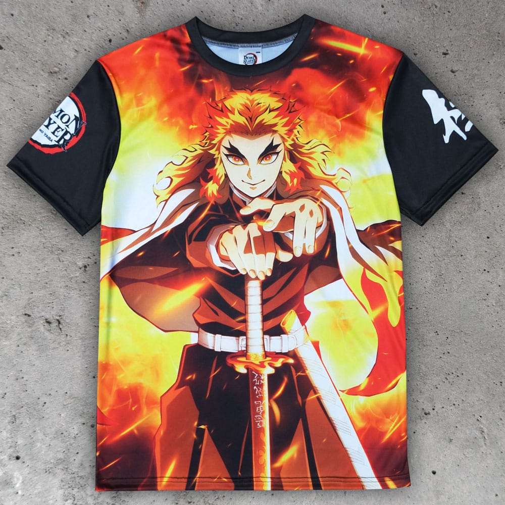 MADE TO ORDER Demon Slayer: Kimetsu no Yaiba T-Shirt Kyojuro Rengoku Size M *SPECIAL PRICE*