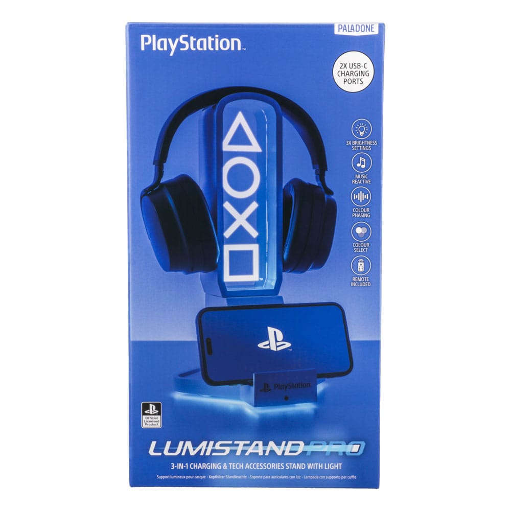 SU ORDINAZIONE Playstation Desk Headphone Stand with Light 30 cm