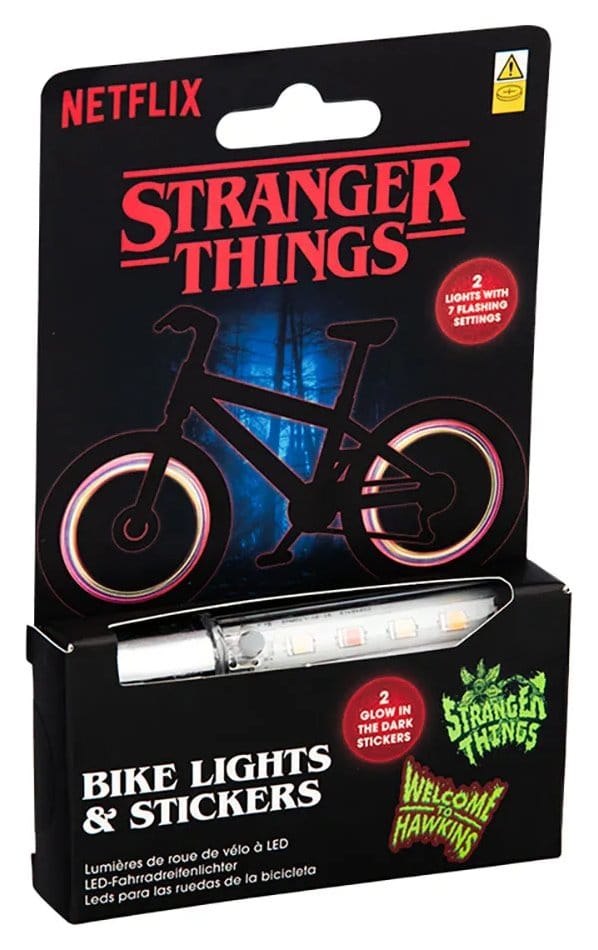 SU ORDINAZIONE Stranger Things 5 LED bike light and sticker ESAURITO