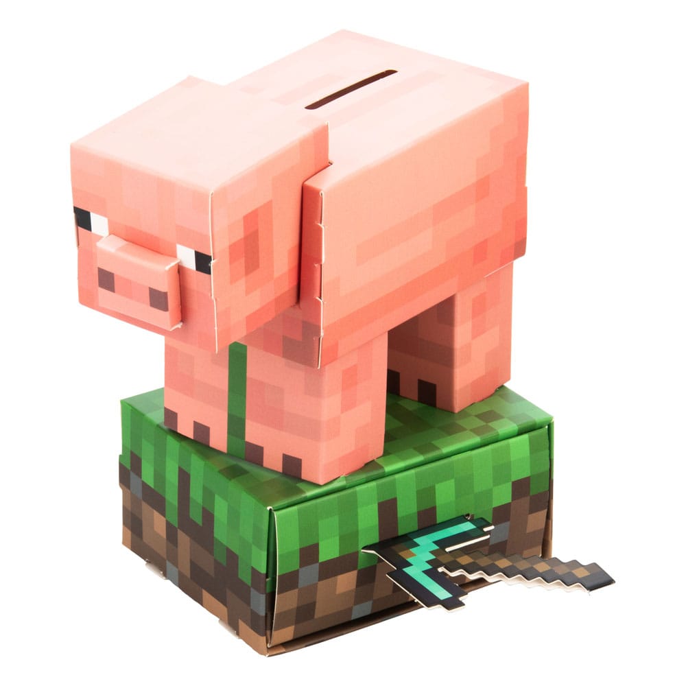 SU ORDINAZIONE Minecraft Build Your Own Money Bank Treasure Schwein