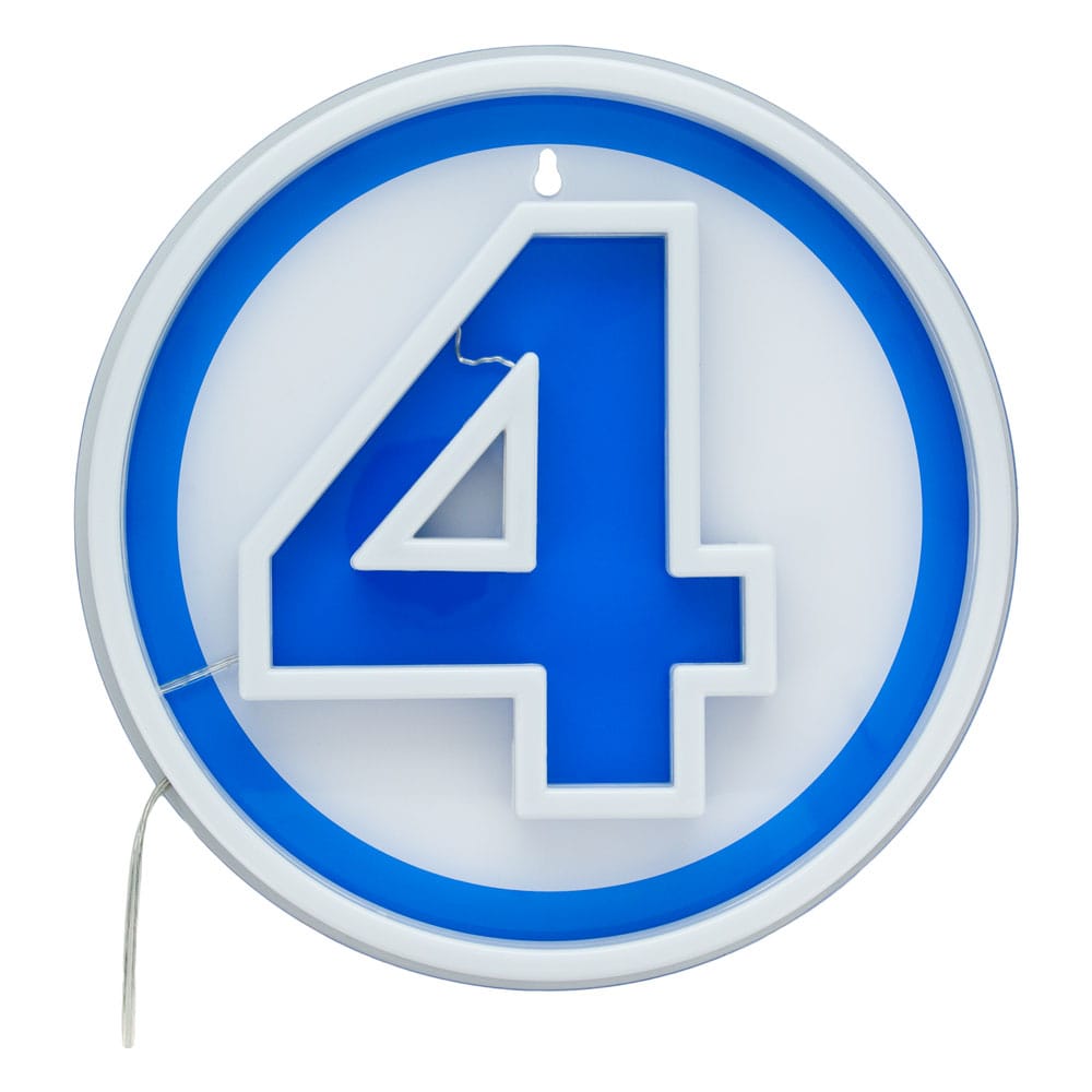 Auf Bestellung gefertigte Fantastic Four LED-Wandleuchte mit Neon-Logo