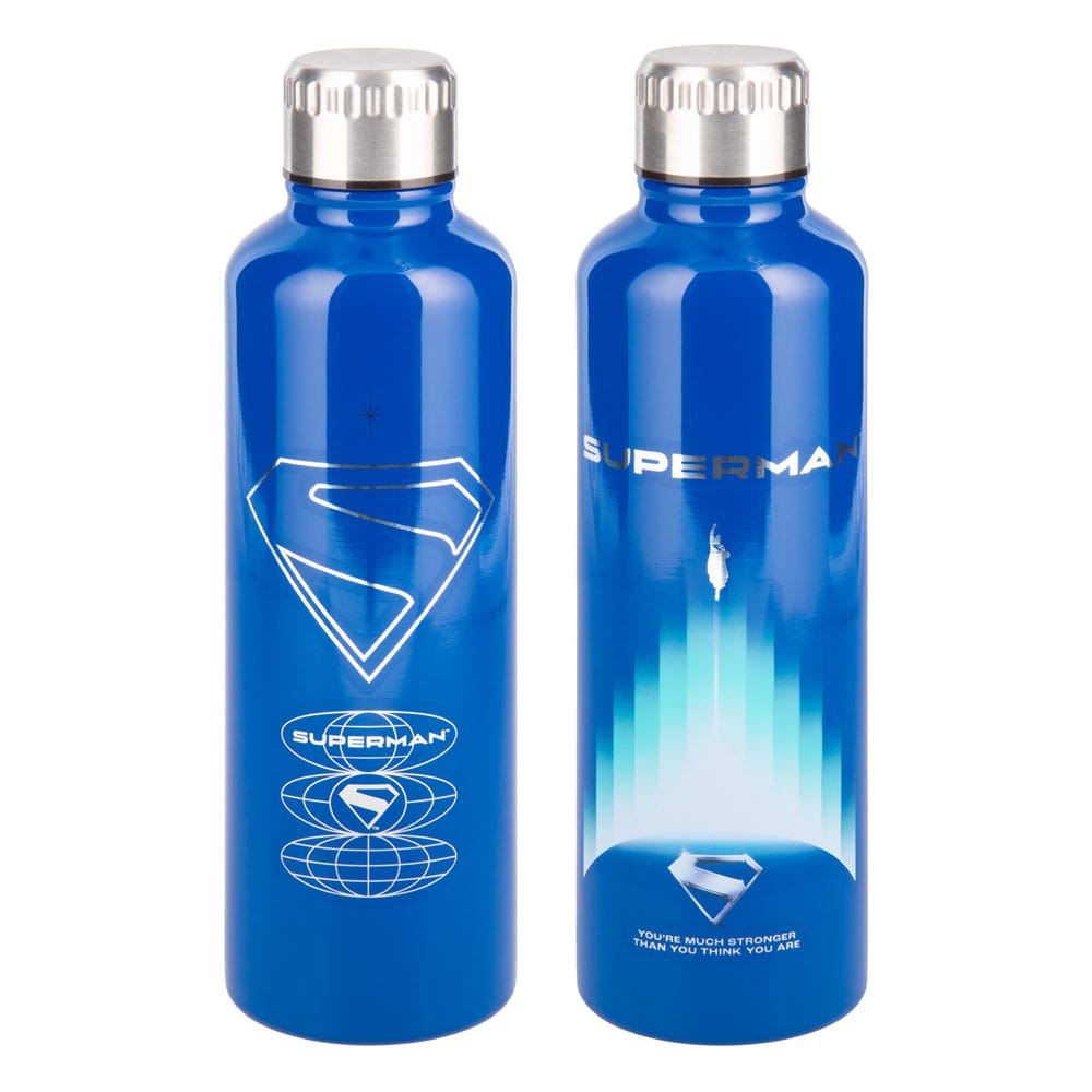 Auf Bestellung gefertigte DC Comics Metall-Wasserflasche Superman (Kinofassung)