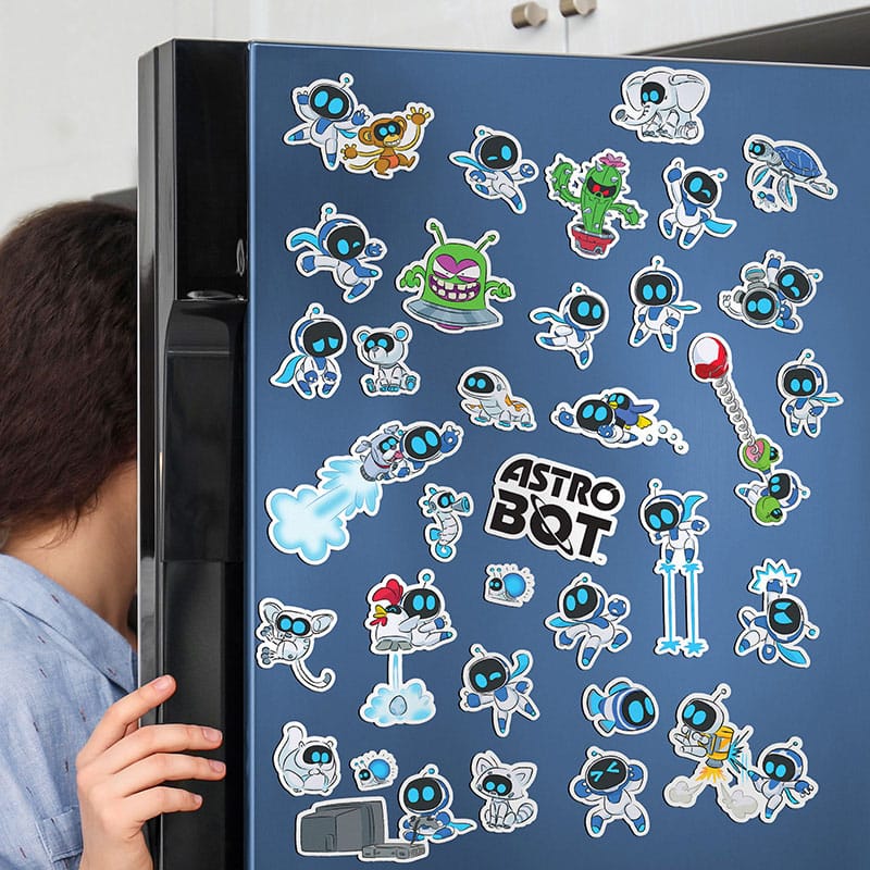 SU ORDINAZIONE Astro Bot Fridge Magnets