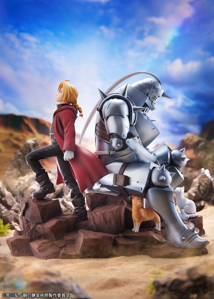 PREORDINE ESAURITO Fullmetal Alchemist: Brotherhood PVC Statue Edward Elric & Alphonse Elric Brothers 24 cm
