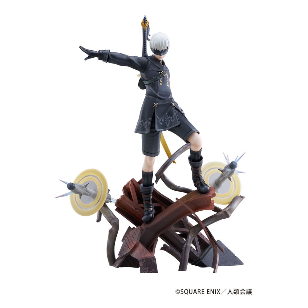 SU ORDINAZIONE NieR:Automata Ver1.1a PVC Statue 1/7 YoRHa No. 9 Type S Covering Fire 31 cm *PREZZO SPECIALE* ESAURITO