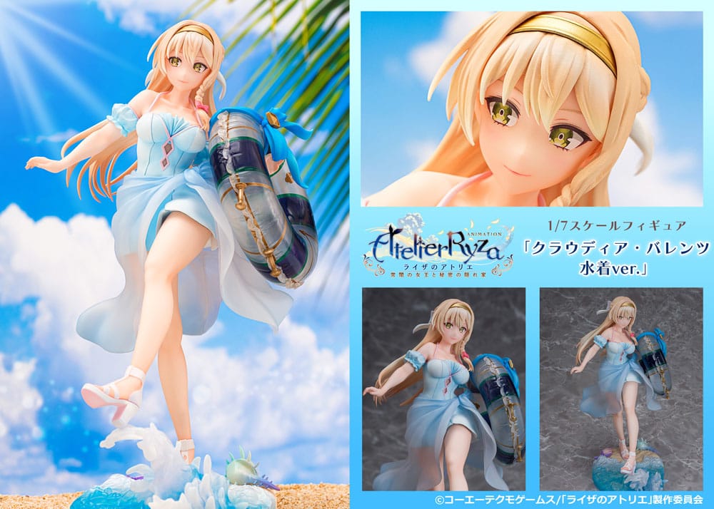 PREORDINE+ 09/2025 Atelier Ryza: Ever Darkness & the Secret Hideout PVC Statue 1/7 Klaudia Valentz Swimsuit Ver. 25 cm