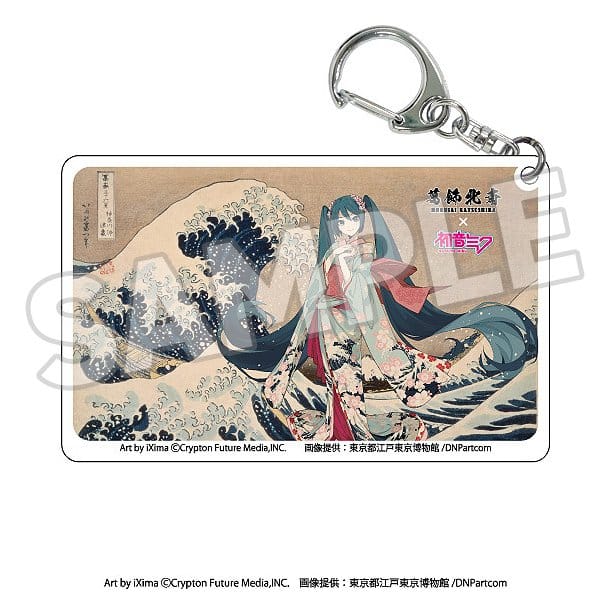 SU ORDINAZIONE Katsushika Hokusai x Hatsune Miku Acrylic Keychains Blind Box Assortment (8)