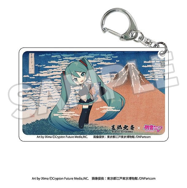 SU ORDINAZIONE Katsushika Hokusai x Hatsune Miku Acrylic Keychains Blind Box Assortment (8)