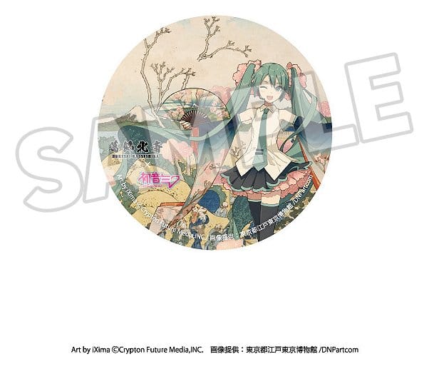 SU ORDINAZIONE Katsushika Hokusai x Hatsune Miku Pins 6 cm Blind Box Assortment (8)