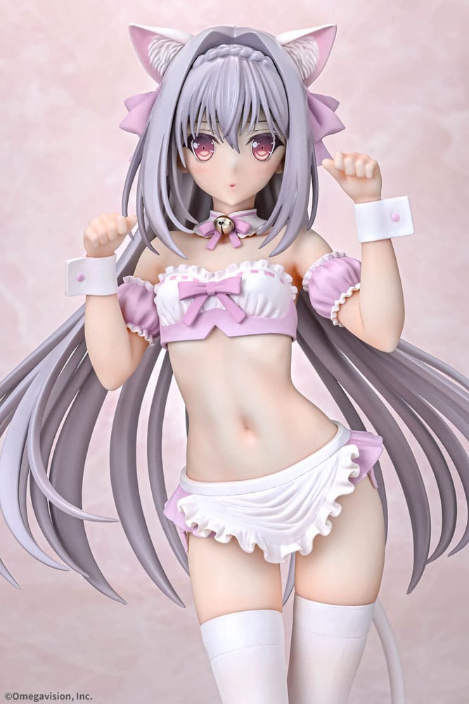 PREORDINE 09/2025 Tsuki ni Yorisou Otome no Sahou PVC Statue 1/6 Luna Sakurakouji Cat Maid Sakura Color Ver. 26 cm (18+) (PREORDINE NON CANCELLABILE)