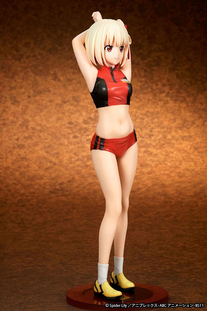 SU ORDINAZIONE Lycoris Recoil Statue PVC 1/7 Chisato Nishikigi Traning wear Ver. 24 cm
