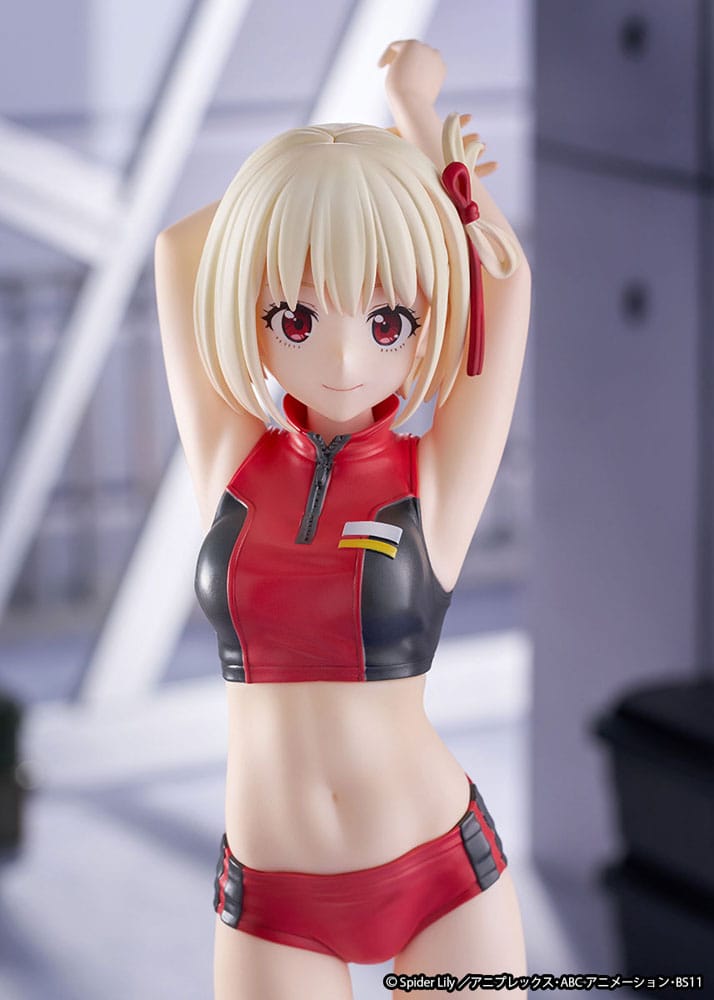 SU ORDINAZIONE Lycoris Recoil Statue PVC 1/7 Chisato Nishikigi Traning wear Ver. 24 cm