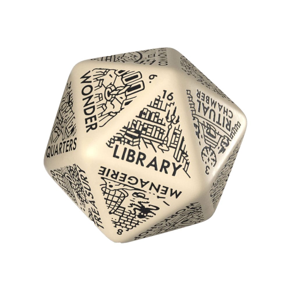 SU ORDINAZIONE Viridian Jumbo Dice Dungeon Room Generator D20 Beige