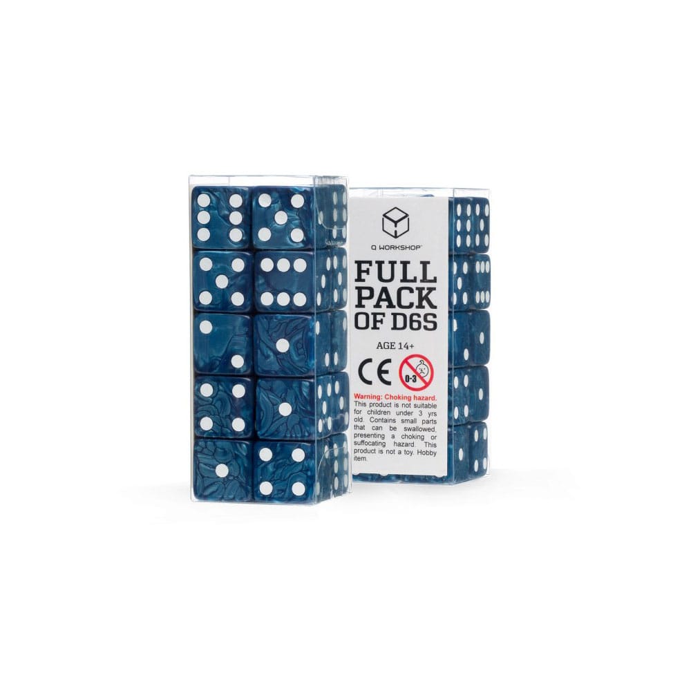 SU ORDINAZIONE Q Workshop Dice Set Full Pack D6 Cobalt (20)