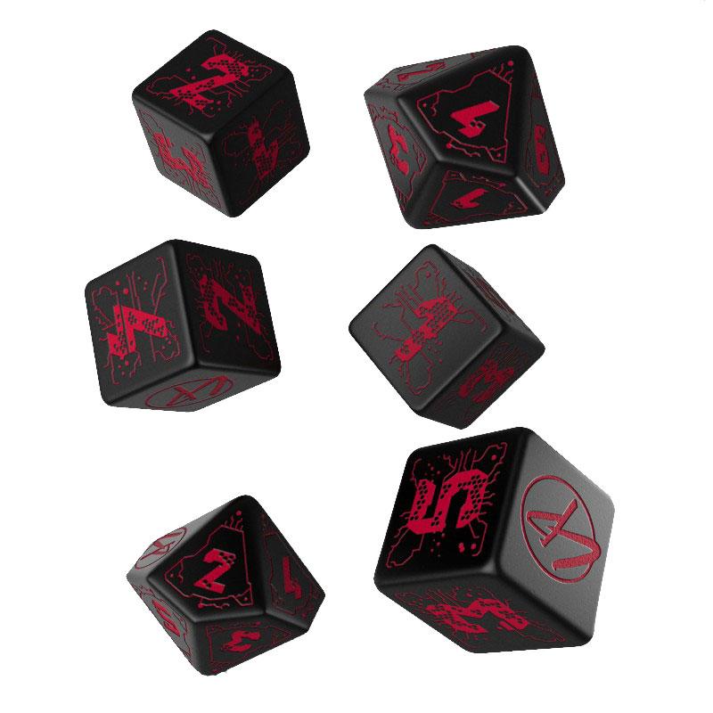 SU ORDINAZIONE Cyberpunk Edition Dice Set Night City Essential (6) *PREZZO SPECIALE*