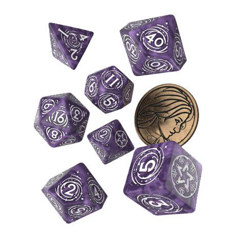 SU ORDINAZIONE The Witcher Dice Set Yennefer Lilac and Gooseberries (7) ESAURITO