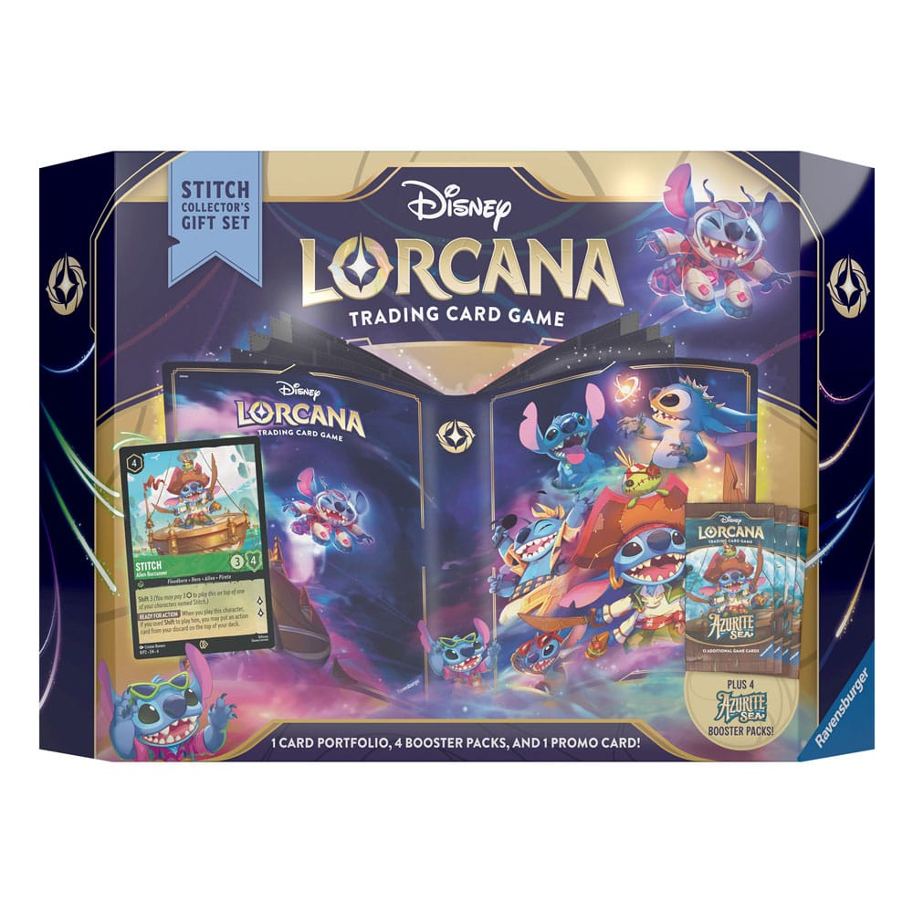 SU ORDINAZIONE Disney Lorcana TCG Azurite Sea Gift Set Stitch *English Edition*