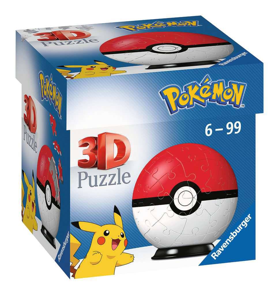 Pokémon 3D-Puzzle Pokébälle (auf Bestellung gefertigt): Klassisch (55 Teile)