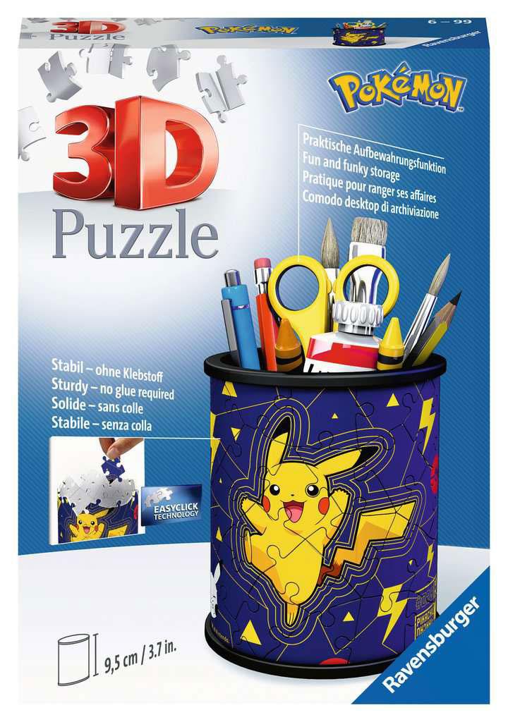 SU ORDINAZIONE Pokémon 3D Puzzle Pencil Holder (54 pieces)