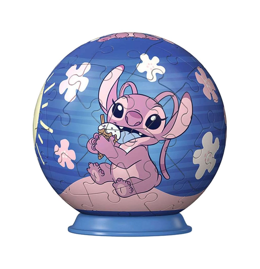 SU ORDINAZIONE Disney Stitch 3D Puzzle Ball Angel (55 pieces)