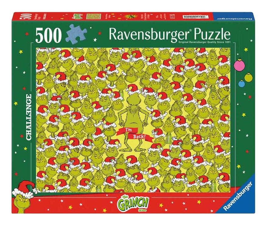 SU ORDINAZIONE The Grinch Jigsaw Puzzle Challenge Merry Grinchmas (500 pieces) ESAURITO