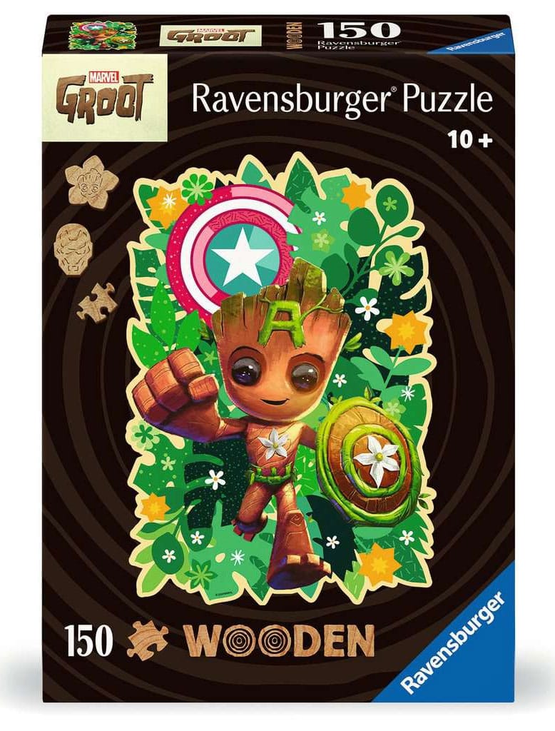 SU ORDINAZIONE Marvel WOODEN Jigsaw Puzzle Groot (150 pieces) *PREZZO SPECIALE* ESAURITO