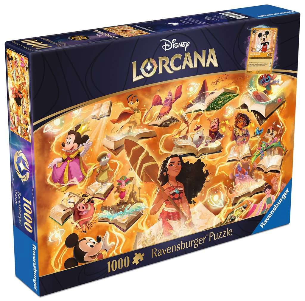 SU ORDINAZIONE Disney Lorcana Jigsaw Puzzle Glimmers of the Realm: Amber (1000 pieces)
