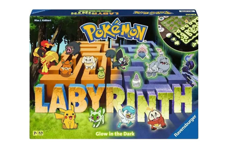 SU ORDINAZIONE Pokémon Board Game Labyrinth Glow in the Dark