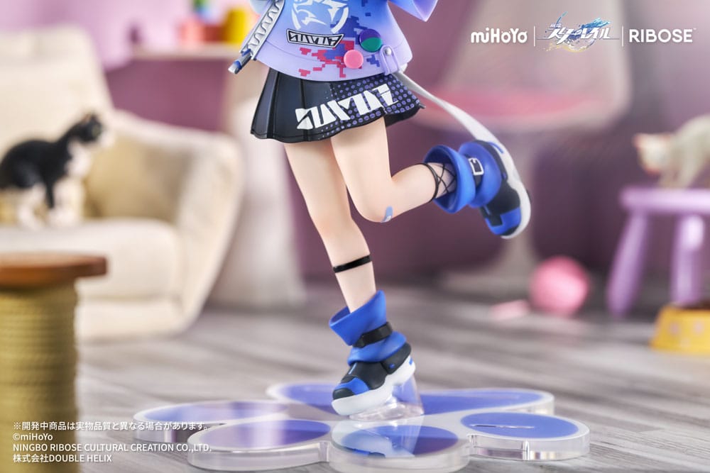 PREORDINE+ 01/2026 Honkai: Star Rail Rise Up Little Cat Series PVC Statue Silver Wolf Ver. 19 cm