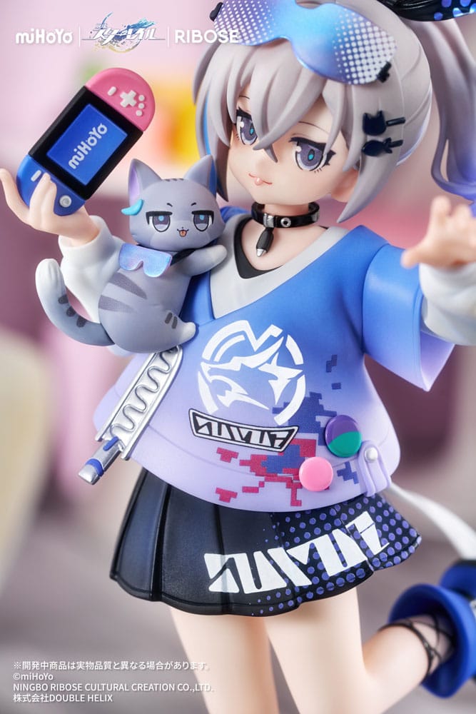 PREORDINE+ 01/2026 Honkai: Star Rail Rise Up Little Cat Series PVC Statue Silver Wolf Ver. 19 cm
