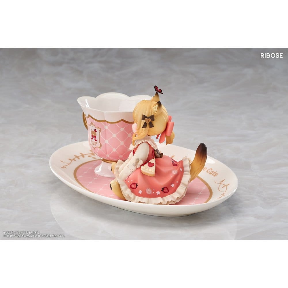 PREORDINE+ 10/2027 Original Character DLC Series PVC Figure Tea Time Cats Orange Cat 10 cm