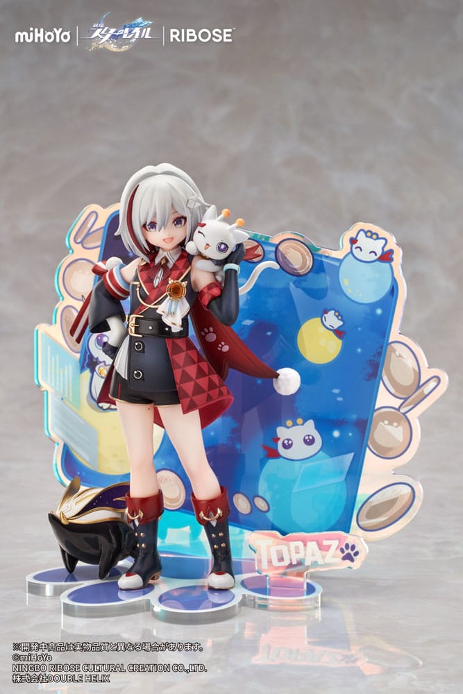PREORDINE+ 09/2026 Honkai: Star Rail Rise Up Chibineko Series PVC Statue Topaz & Numby Ver. 18 cm