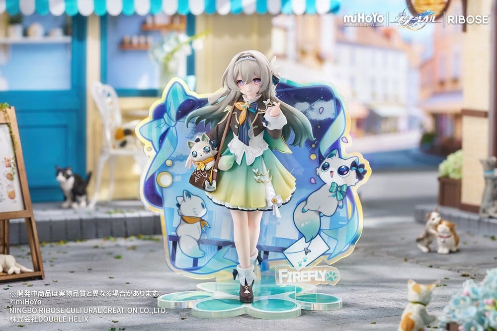 PREORDINE+ 05/2027 Honkai: Star Rail Rise Up+ Chibi Cat Series Mini Figure Firefly Ver. 18 cm