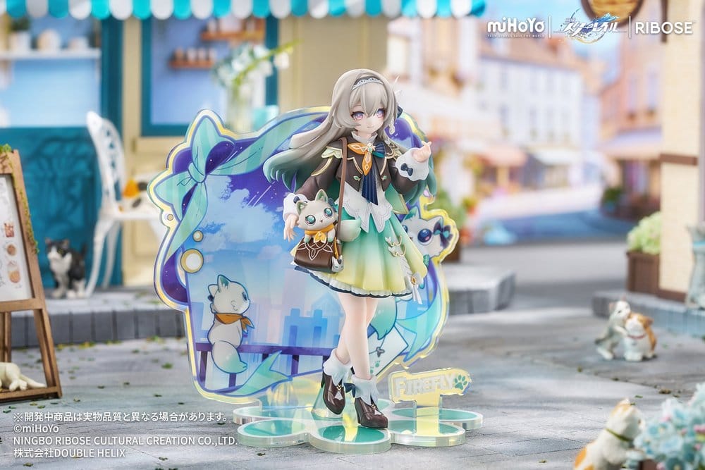 PREORDINE+ 05/2027 Honkai: Star Rail Rise Up+ Chibi Cat Series Mini Figure Firefly Ver. 18 cm