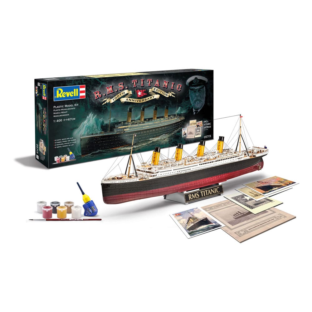 AUF BESTELLUNG HERGESTELLT Titanic Modellbausatz Geschenkset 1/400 RMS Titanic 100. Jubiläumsausgabe 67 cm