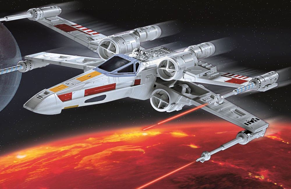 🧪 LAB | SU ORDINAZIONE Star Wars Model Kit 1/57 X-wing Fighter 22 cm
