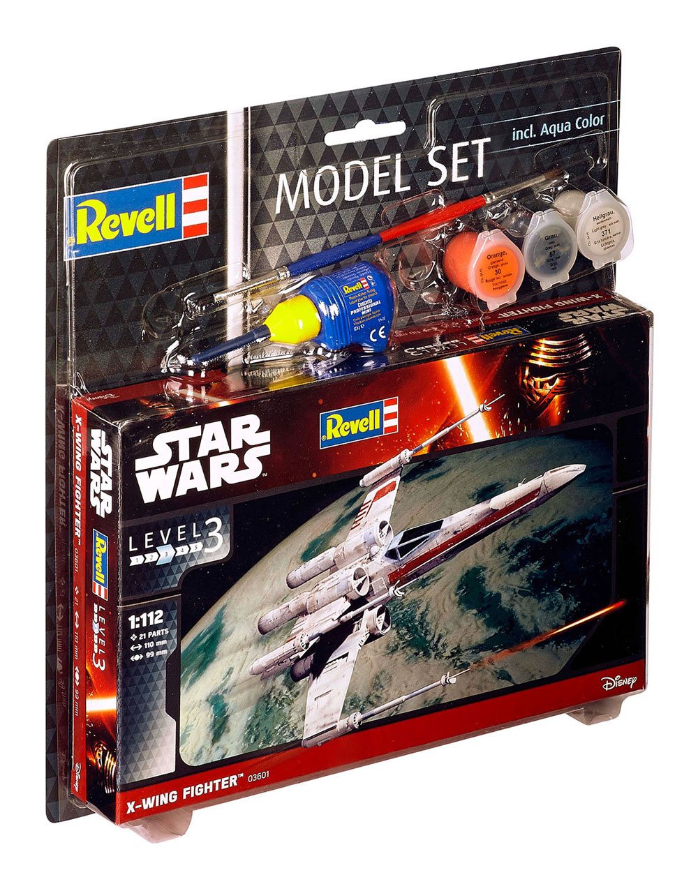 🧪 LAB | SU ORDINAZIONE Star Wars Model Kit 1/112 Model Set X-Wing Fighter 11 cm