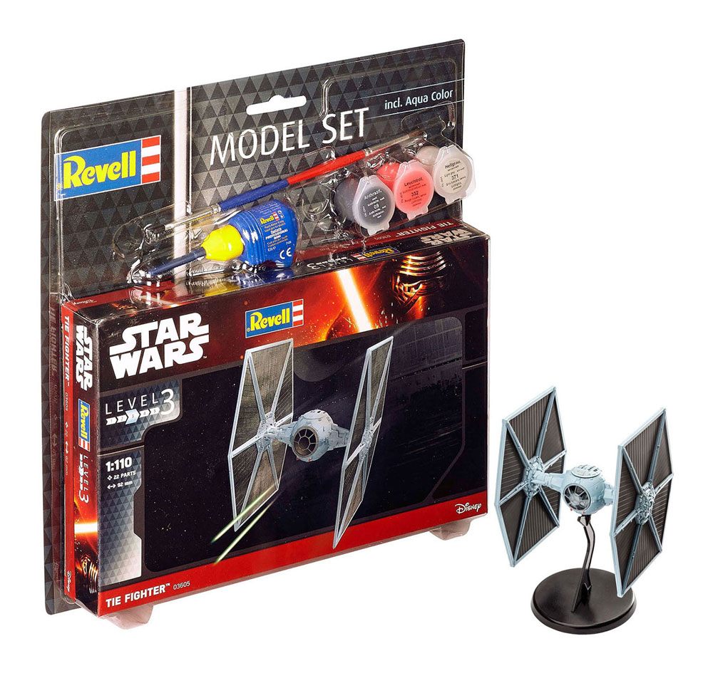 🧪 LAB | SU ORDINAZIONE Star Wars Model Kit 1/110 Model Set TIE Fighter 9 cm