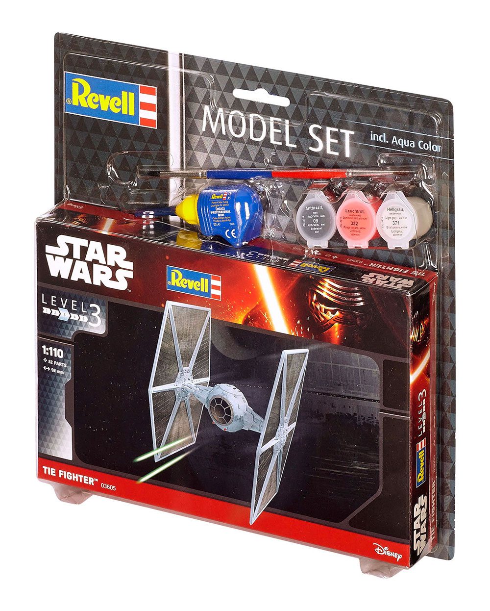 🧪 LAB | SU ORDINAZIONE Star Wars Model Kit 1/110 Model Set TIE Fighter 9 cm